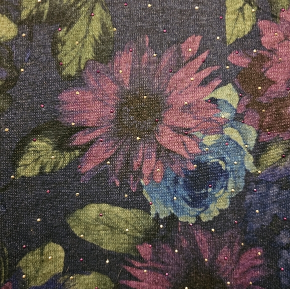 EUC Croft&Barrow 3/4 Length Sleeved Floral Top - 1X - Picture 4 of 5